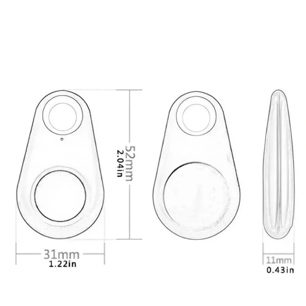 Mini GPS Tracker for Keys, Kids, Pets, and Vehicles – Real-Time Tracking Device